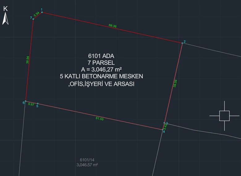 Parsel ve komşular koordinatlı olarak gelir — Mimar Araç Seti ekran görüntüsü